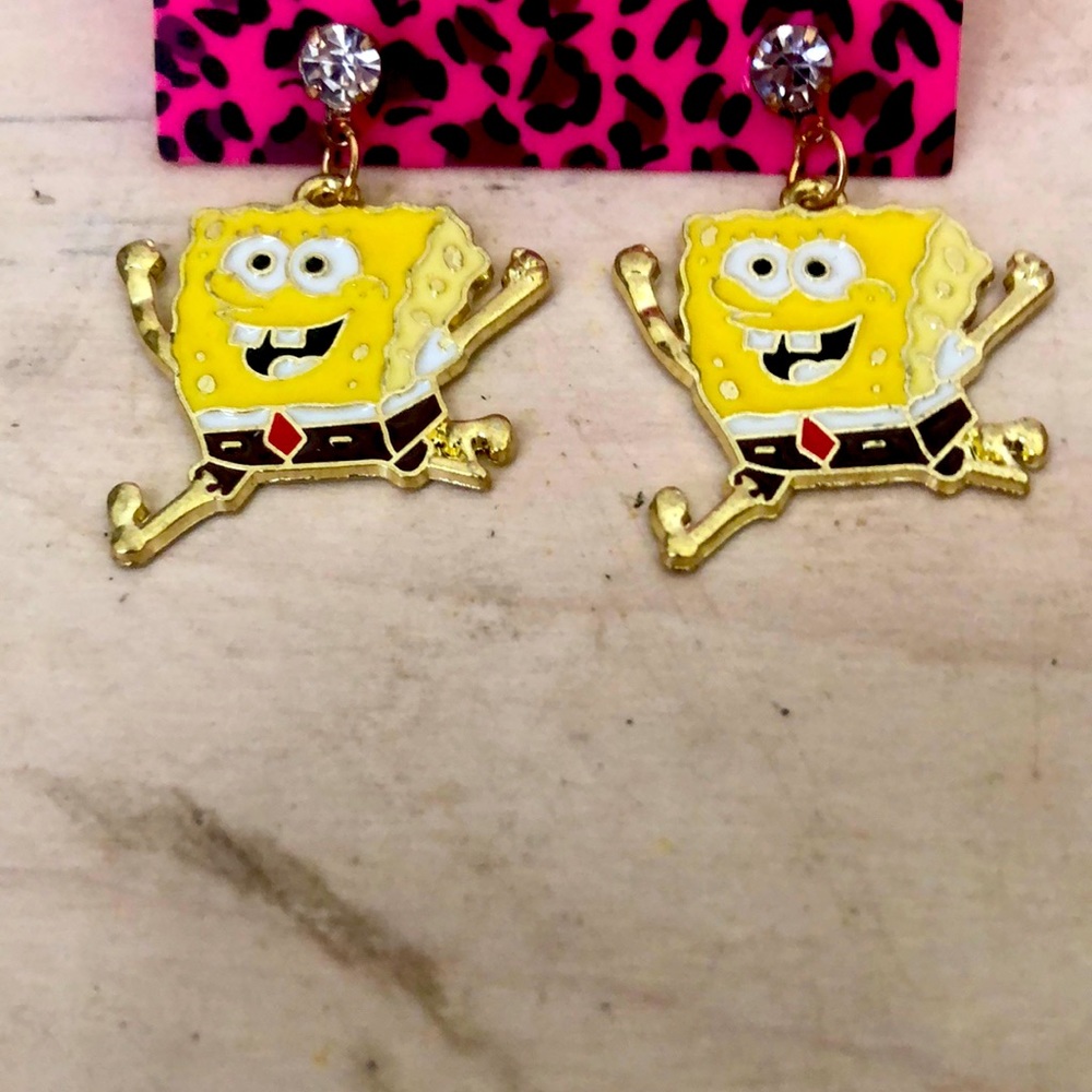 Sponge Bob SquarePants fashion pierce earrings